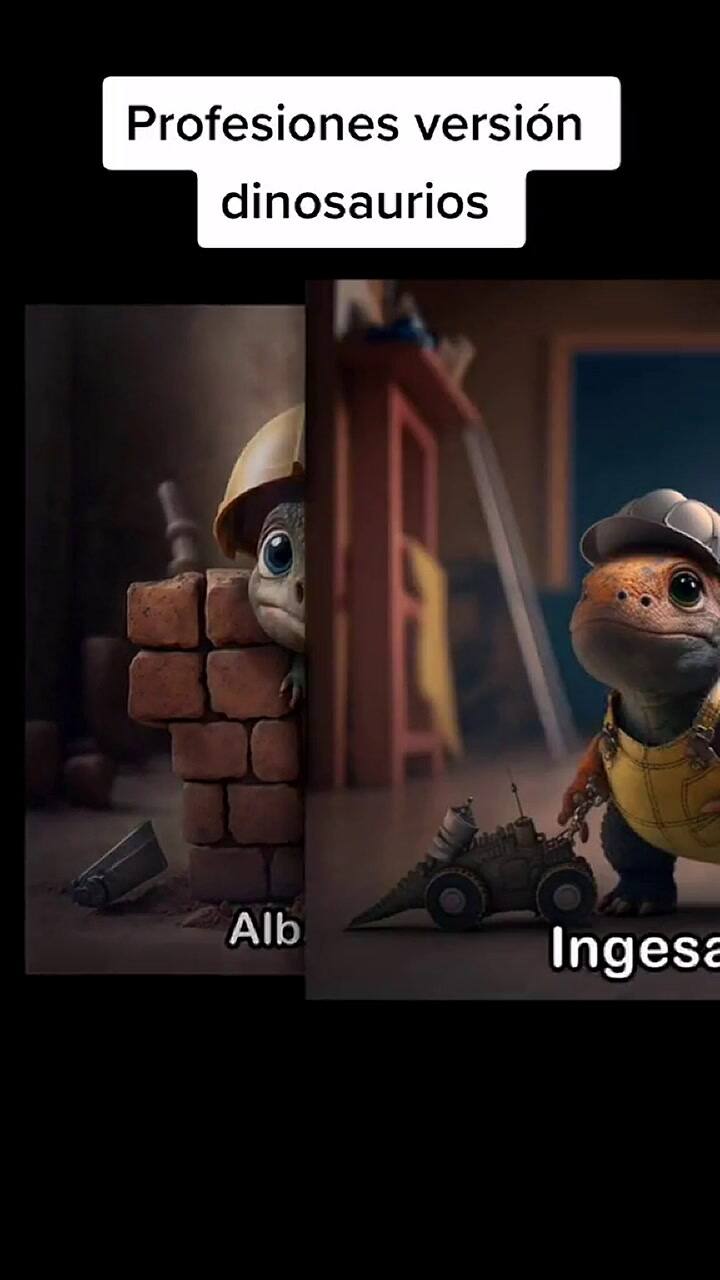 Con IA mostraron diversas profesiones con dinosaurios