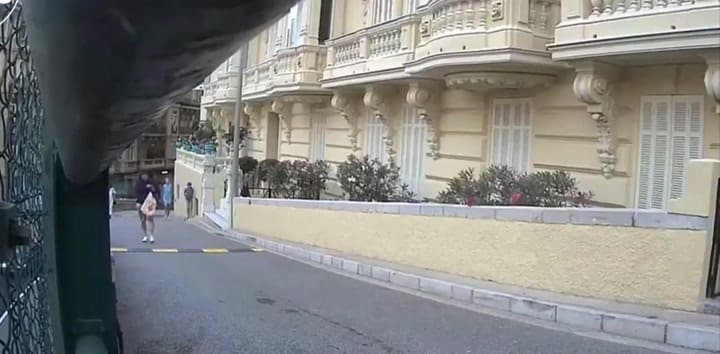 El momento de la explosión en el centro de Mónaco