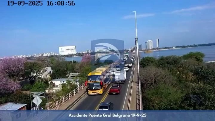 Choque en el puente Chaco Corrientes