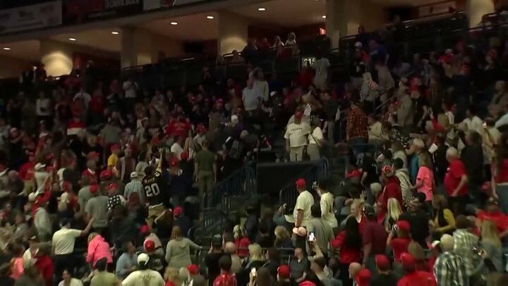 Incidente en el acto de Trump