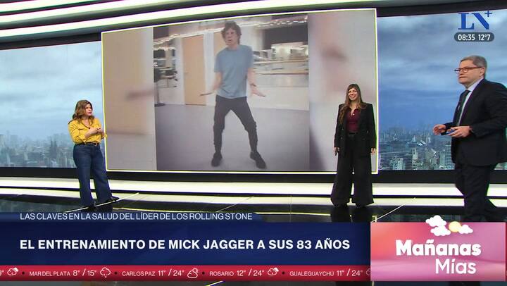 El entrenamiento de Mick Jagger a sus 83 anos