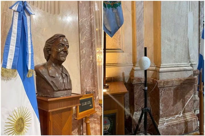 “Yo no soy su viuda”. La pelea de Villarruel con el bloque K por el retiro del busto de Néstor Kirchner