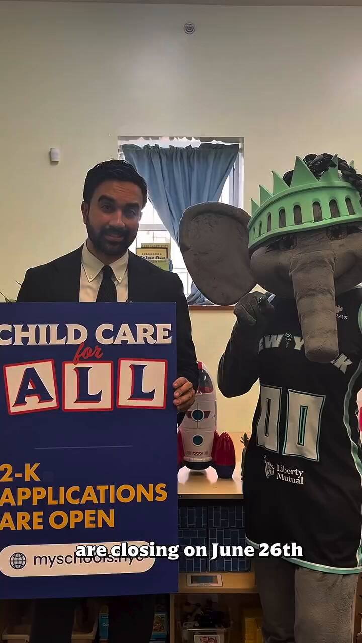 Mamdani recuerda la fecha límite para solicitar el programa de cuidado infantil gratuito en Nueva York