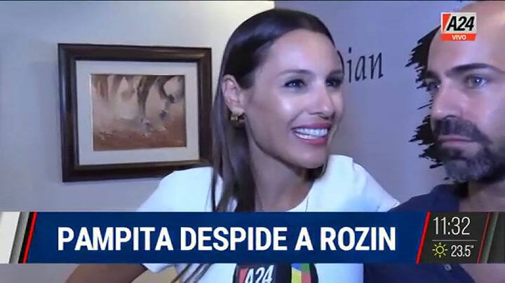 Lo recordaremos'. Las palabras de Pampita sobre la muerte de Rozín