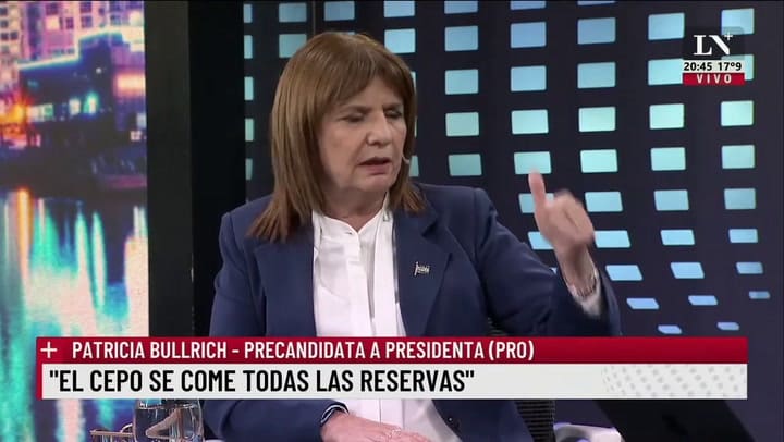 Patricia Bullrich y la insólita propuesta para entrar al Banco Central