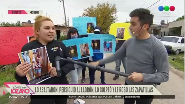 Diego Poggi cruzó en vivo a la hermana de un ladrón