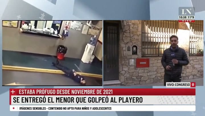 Se entregó el menor que golpeó al playero