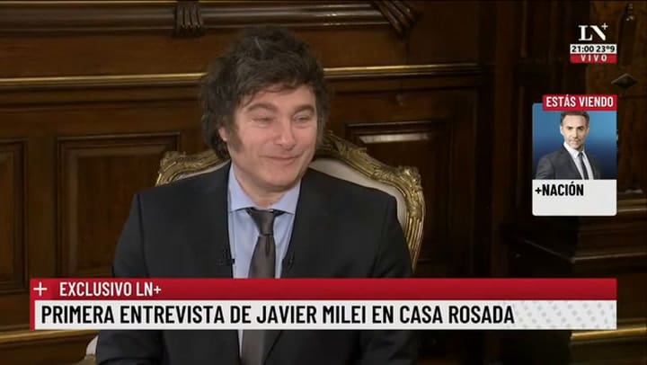 Entrevista completa de Javier Milei con Luis Majul