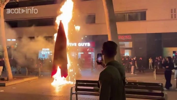 Protestas en Cataluña el sábado 24 de octubre
