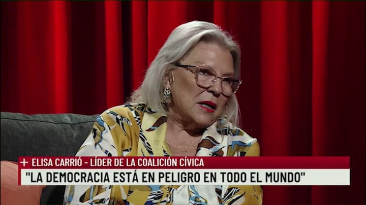 Elisa Carrió en +Entrevistas 1