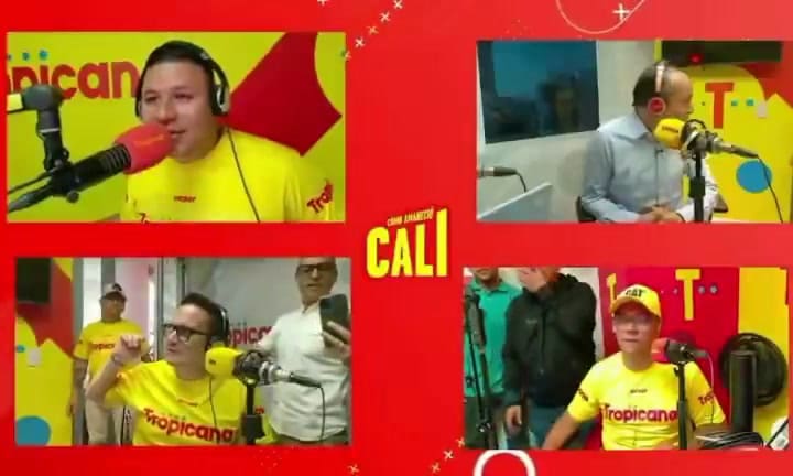El momento en el que el alcalde abandona el estudio de radio