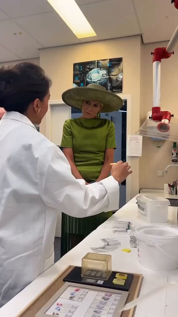 Máxima Zorreguieta y el look total green que encantó a todos
