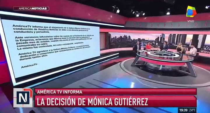 Guillermo Andino lloró por la salida de Mónica Guitérrez - Fuente: América TV