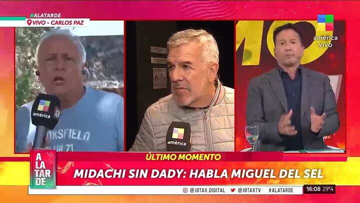 Miguel del Sel se enojo con un panelista de A la Tarde