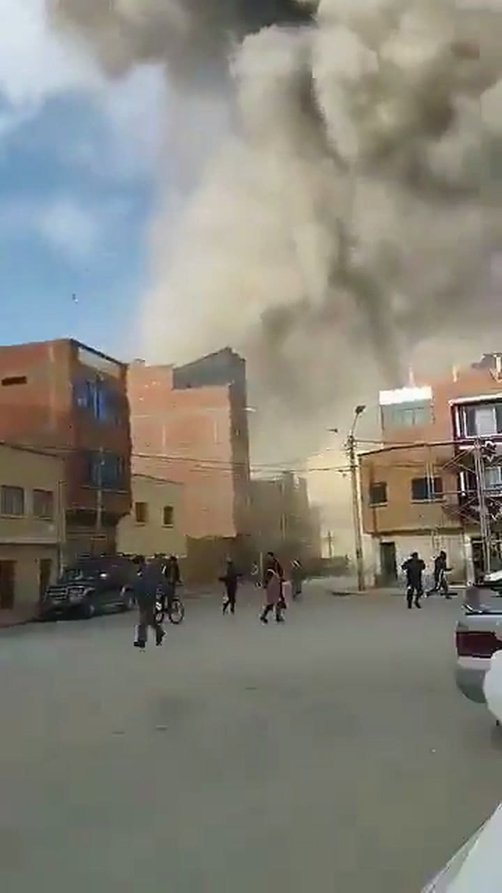 El momento de la explosión en Bolivia