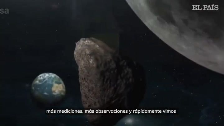 Afirman que crece el riesgo de impacto del asteroide 2024 YR4 contra la Tierra