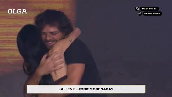 Lali y Peter juntos en el Gran Rex