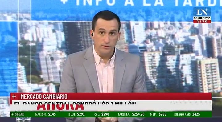 El Banco Central compró un millón de dólares