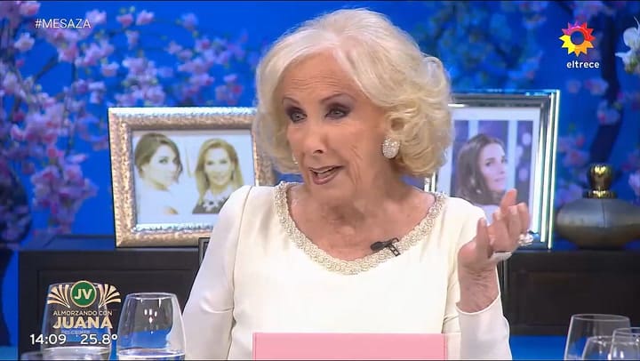 Mirtha y el recuerdo de su priemer almuerzo