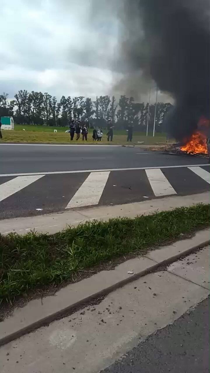 La protesta sobre la ruta que llevaron adelante los trabajadores