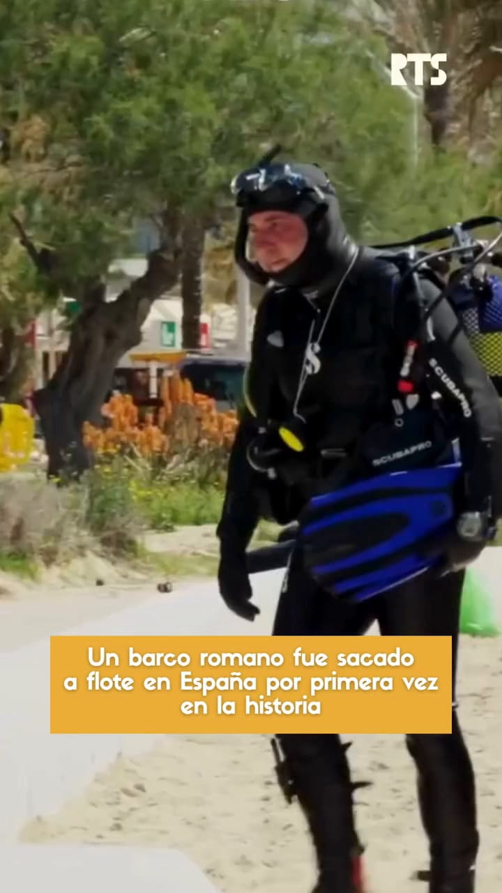 Así recuperaban el barco romano frente a las costas de Palma de Mallorca