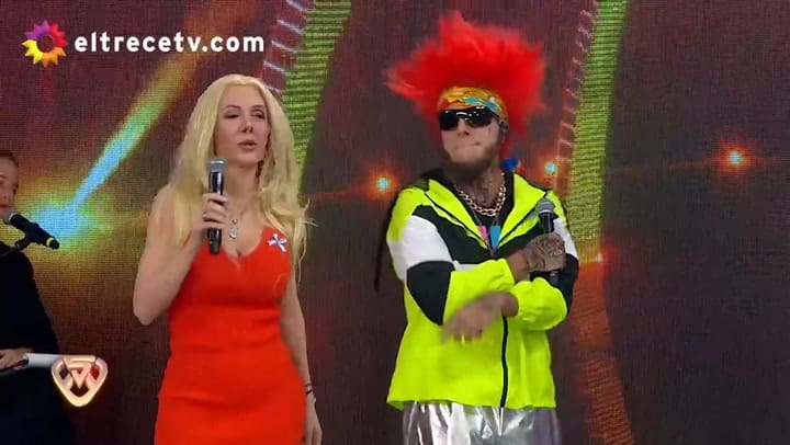 Mariana Nannis y Alex Caniggia aparecieron a apoyar a Charlotte - Fuente: eltrece