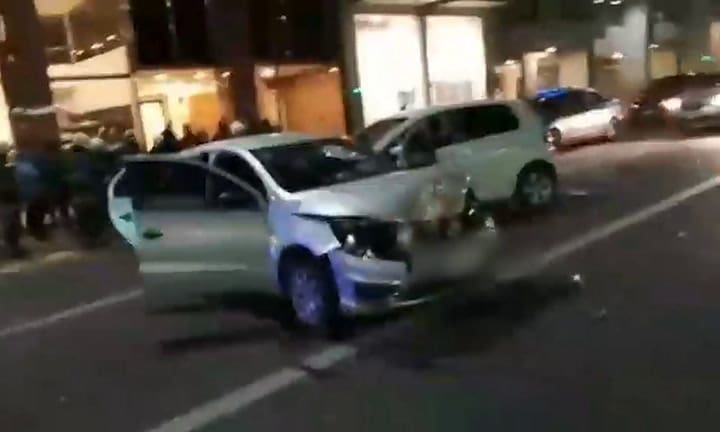 El momento de la detención del joven