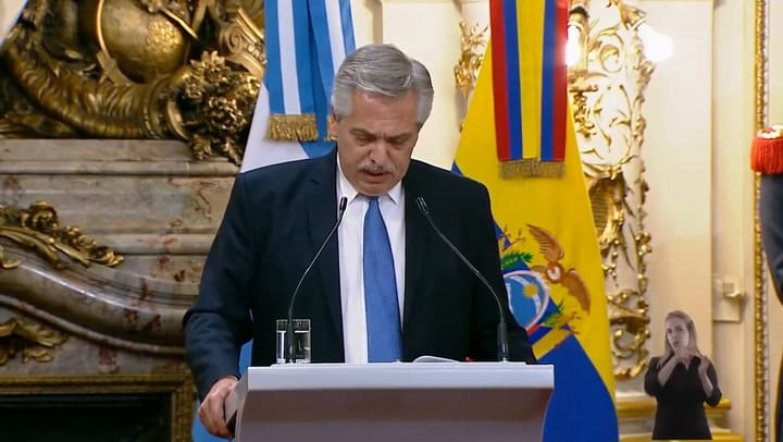Alberto Fernández, junto a Guillermo Lasso: “Es momento de ayudar a Venezuela”