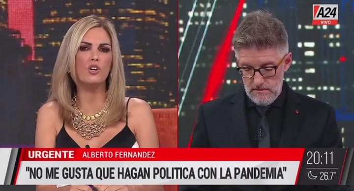 La furiosa declaración de Viviana Canosa contra el Gobierno por las restricciones - Fuente: A24