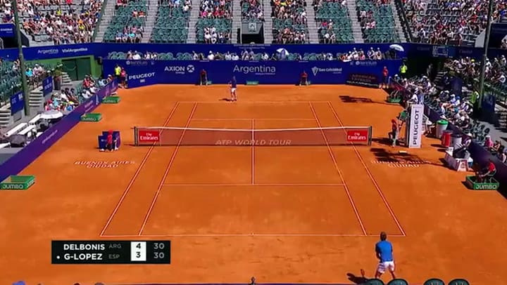 El azuleño Delbonis descolló y está en las semifinales del Argentina Open