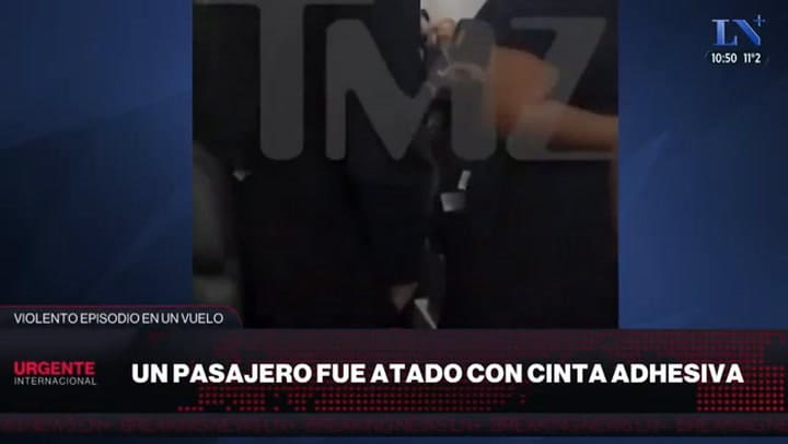 Pasajero Alcoholizado Y Violento Fue Atado Con Cinta Adhesiva En Un Vuelo De American Airlines
