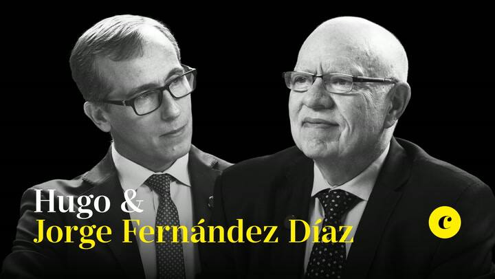 Jorge Fernández Díaz con Hugo Alconada Mon