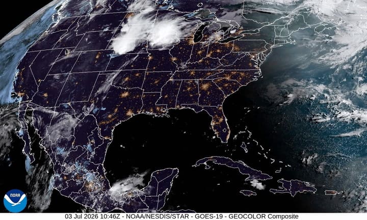 Satélite De La NOAA Hoy