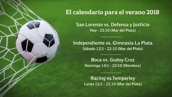 ¿Cuáles son las fechas de verano 2018 y donde se jugarán?