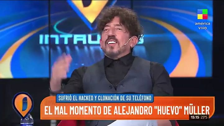El mal momento de Alejandro “Huevo” Müller: le hackearon y clonaron el teléfono