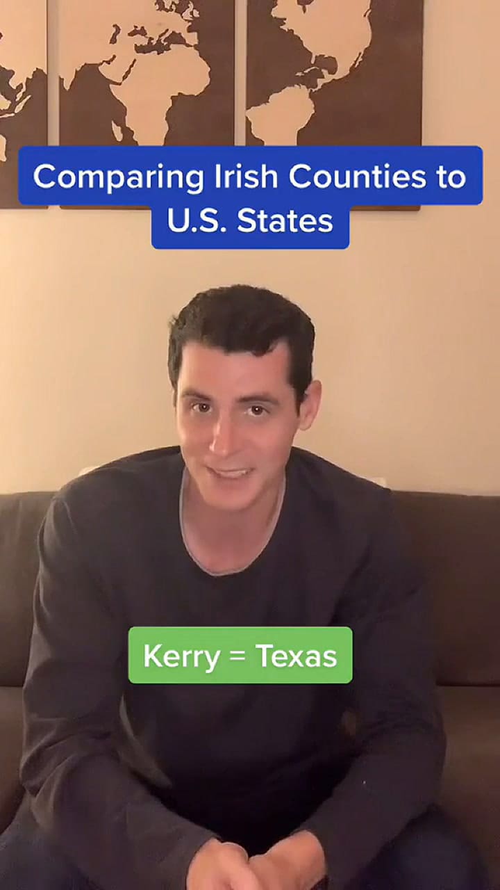 El comediante irlandés que compara los condados de su país con los de Estados Unidos
