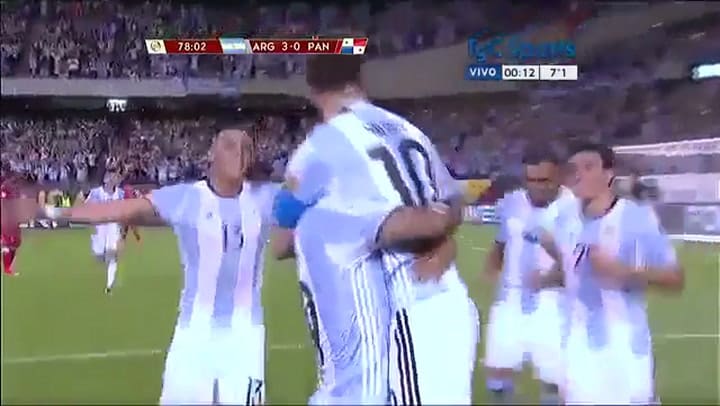 Tercer gol de Argentina