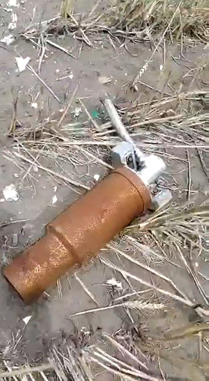 Hallan un cohete espacial en un lote de trigo