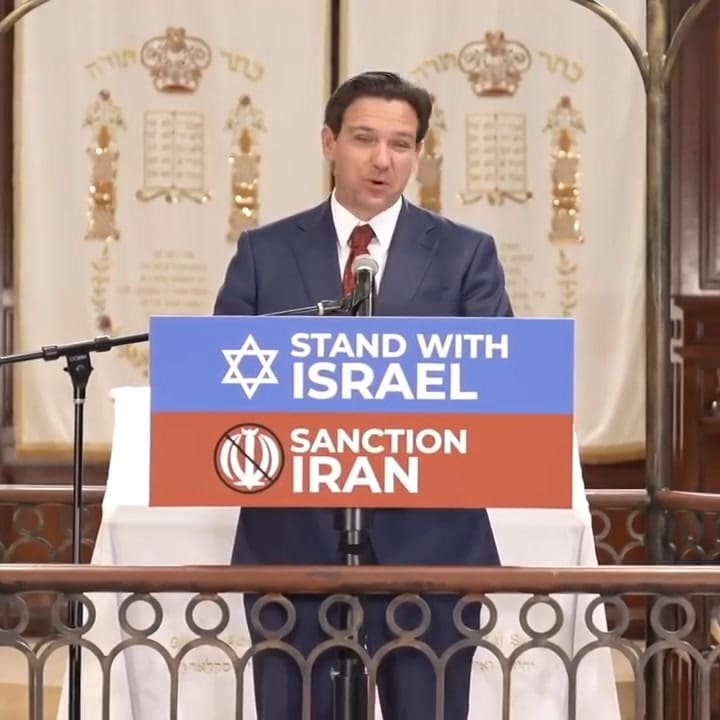 Ron DeSantis apoya a Israel