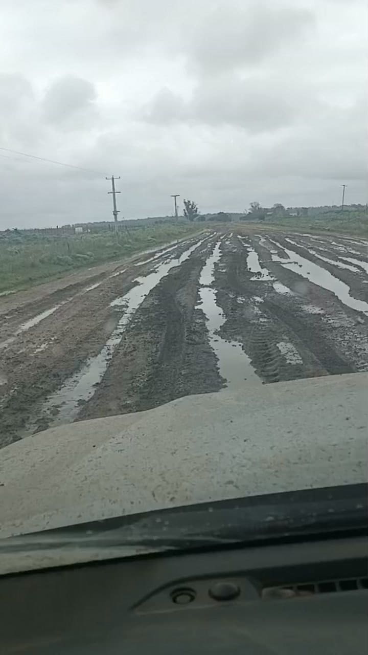 El estado de los caminos rurales en Necochea