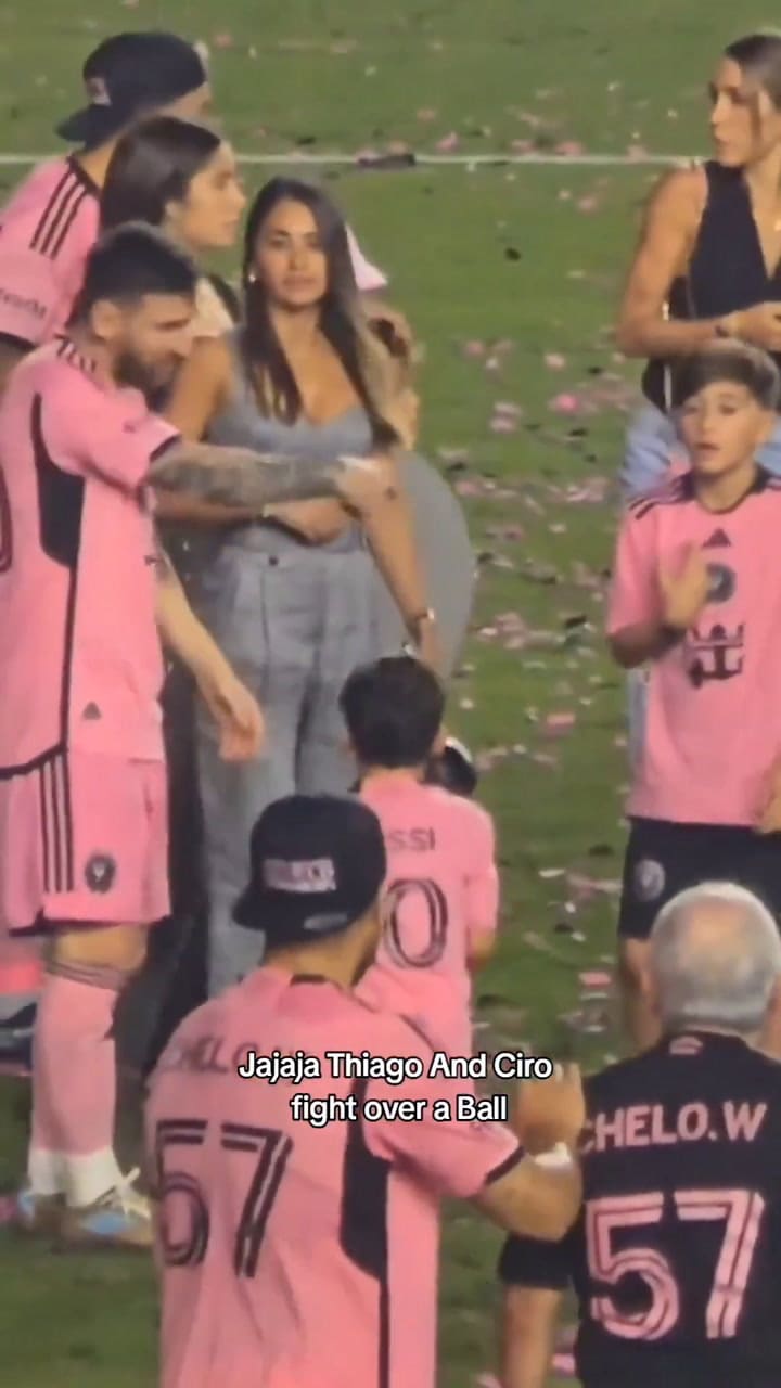 La pelea de Thiago y Ciro Messi que terminó con la intervención de Leo