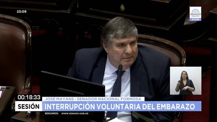 Mayans, 'la madre de Mozart' y el aborto - Fuente: Senado Argentina