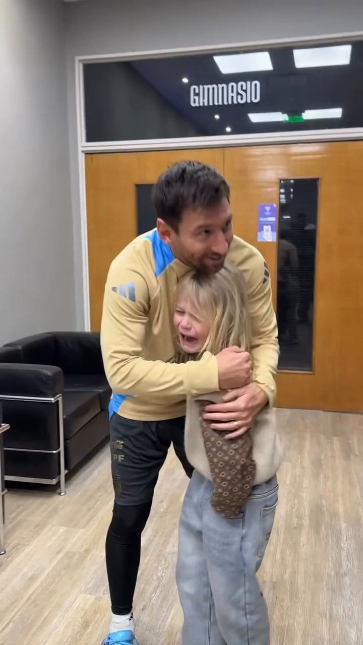 El emotivo encuentro de Dionisio y Lionel Messi
