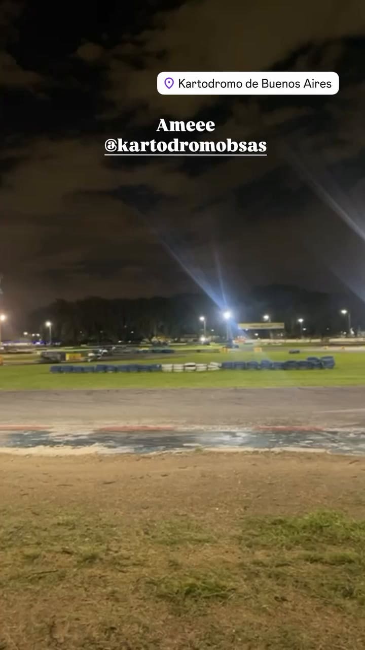 "Amé" el video de Evangelina Anderson y su hijo en el Kartodromo de Buenos Aires