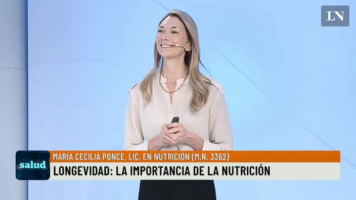 María Cecilia Ponce habla de la longevidad y la importancia de la nutrición
