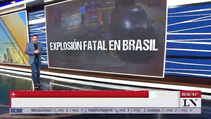 Video: el momento en que explota un tubo de GNC y mata a un hombre en una estacion de servicio