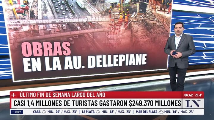 Se realizaron obras en la autopista Dellepiane