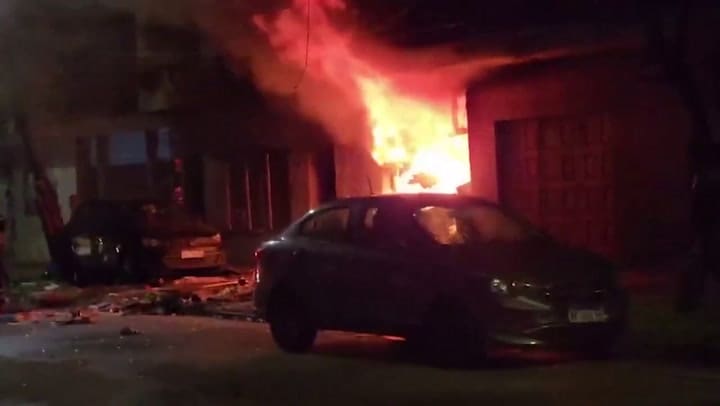 Incendio en una vivienda de Lanús