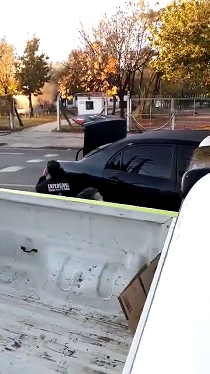 Imágenes del momento de la detonación