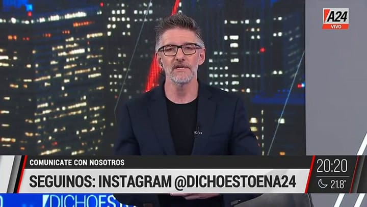 Luis Novaresio se despidió de A24